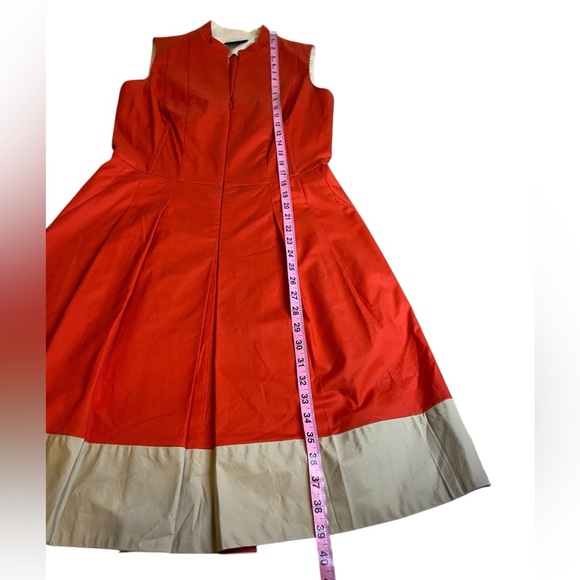 Akris Red Sleeveless Fit & Flare Dress Women’s Size 8 - Picture 11 of 14